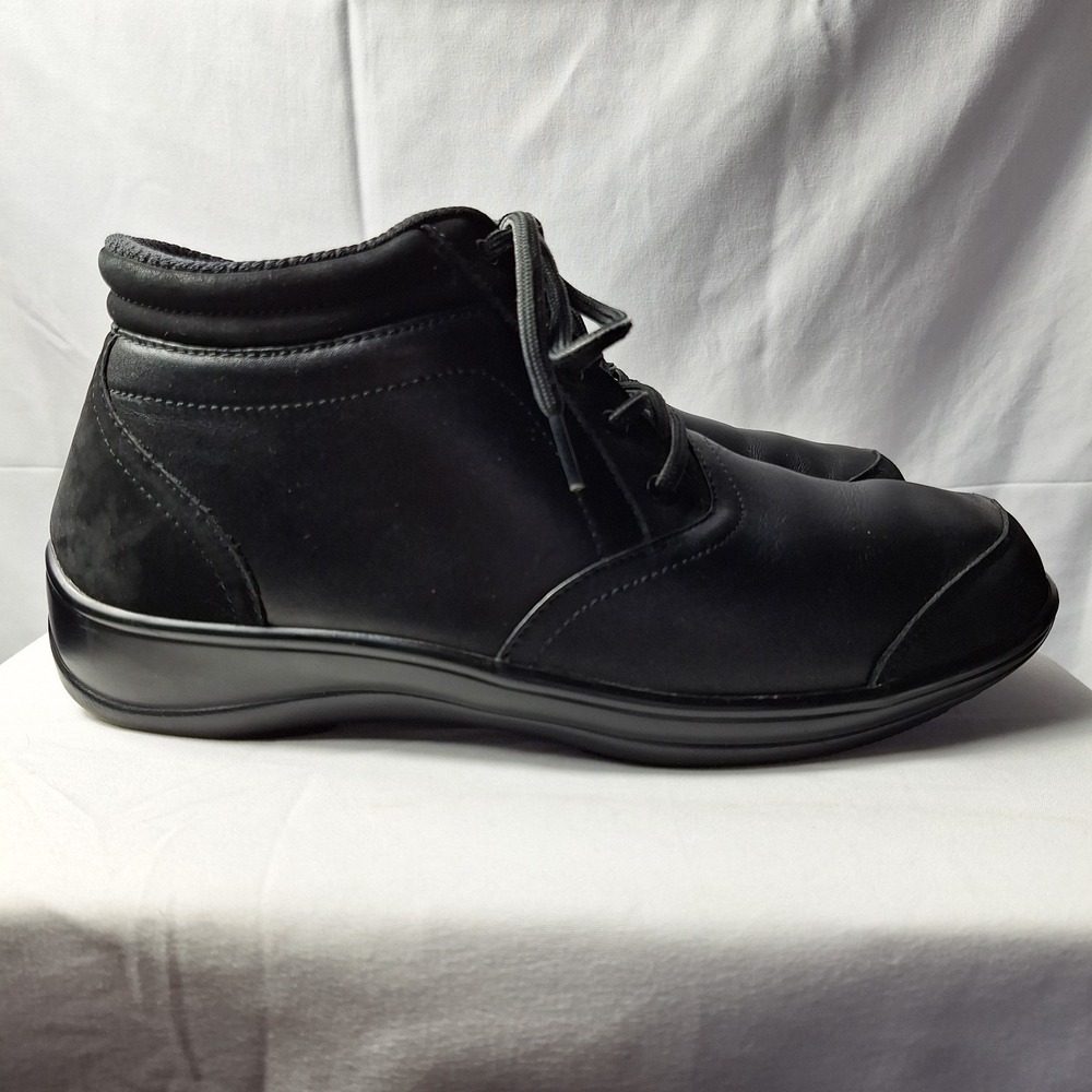 ORTHOFEET Milano 885 Orthopedic Chukka Ankle Boot Womens Sz 9.5B Black Leather - Picture 6 of 10